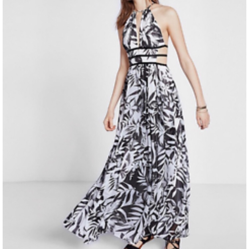 Express tropical maxi dress